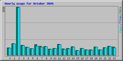 Hourly usage for October 2026